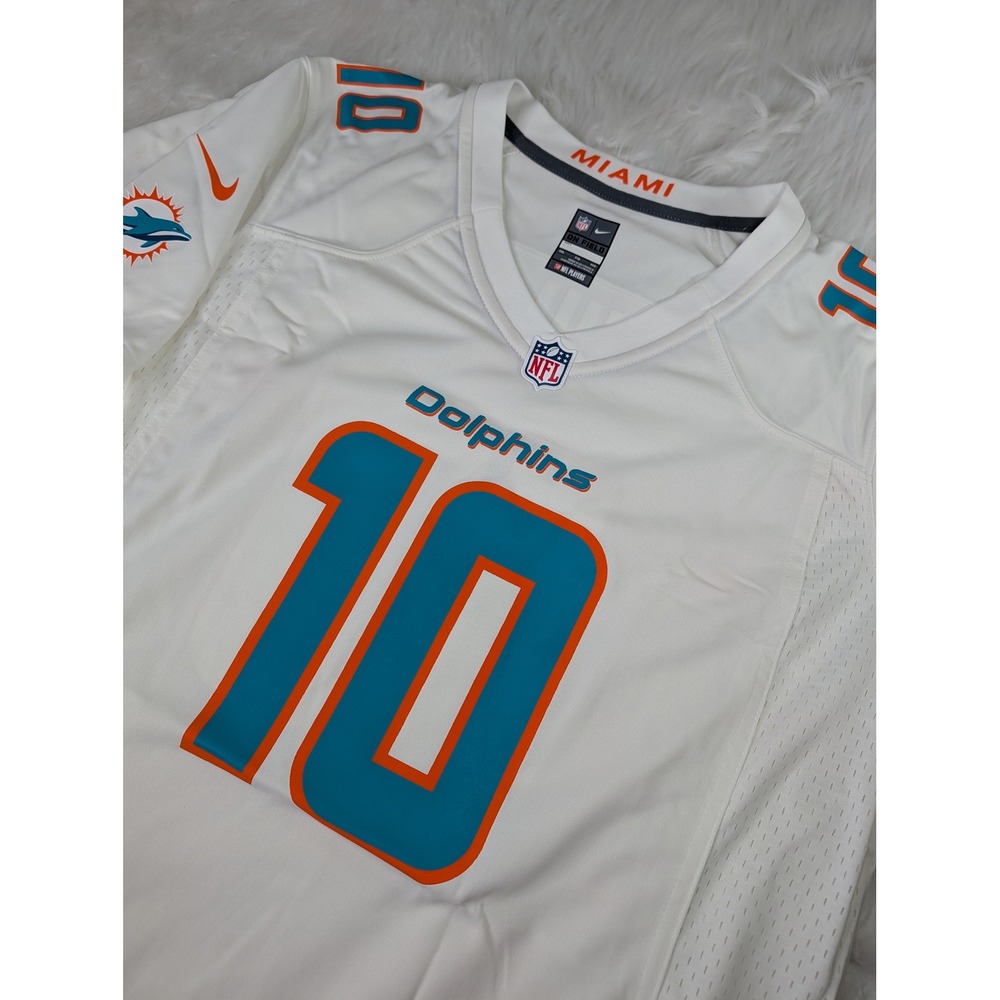 Nike Miami Dolphins Jersey Women XXL White Tyreek Hill 10 NFL On Field NEW